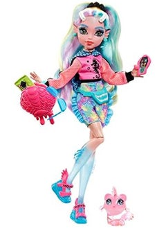 MONSTER HIGH Doll Lagoona Blue With Pet Piranha Colorful Streaked Hair  - Image 2
