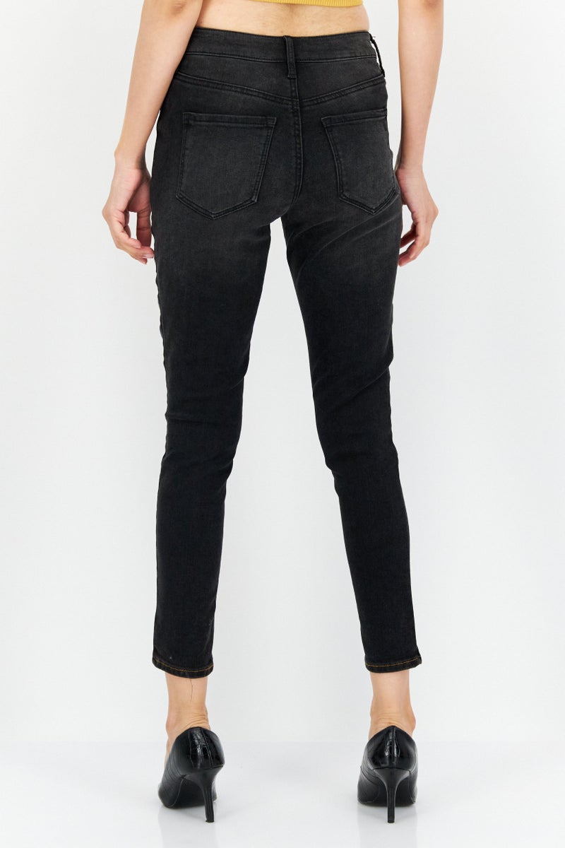 Jessica Simpson Women Skinny Fit Two Tone Stretchable Jeans, Blue - Image 4