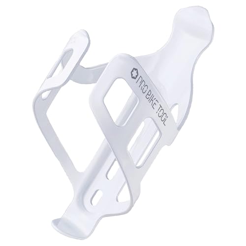 Pro Bike Tool Bike Water Bottle Holder, Black or White Gloss, Secure Retention System, No Lost Bottles, Lightweight and Strong Bicycle Bottle Cage, Quick and Easy to Mount, Great for Road and Mountain Bikes - Image 1