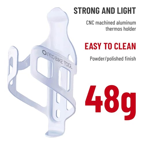 Pro Bike Tool Bike Water Bottle Holder, Black or White Gloss, Secure Retention System, No Lost Bottles, Lightweight and Strong Bicycle Bottle Cage, Quick and Easy to Mount, Great for Road and Mountain Bikes - Image 4