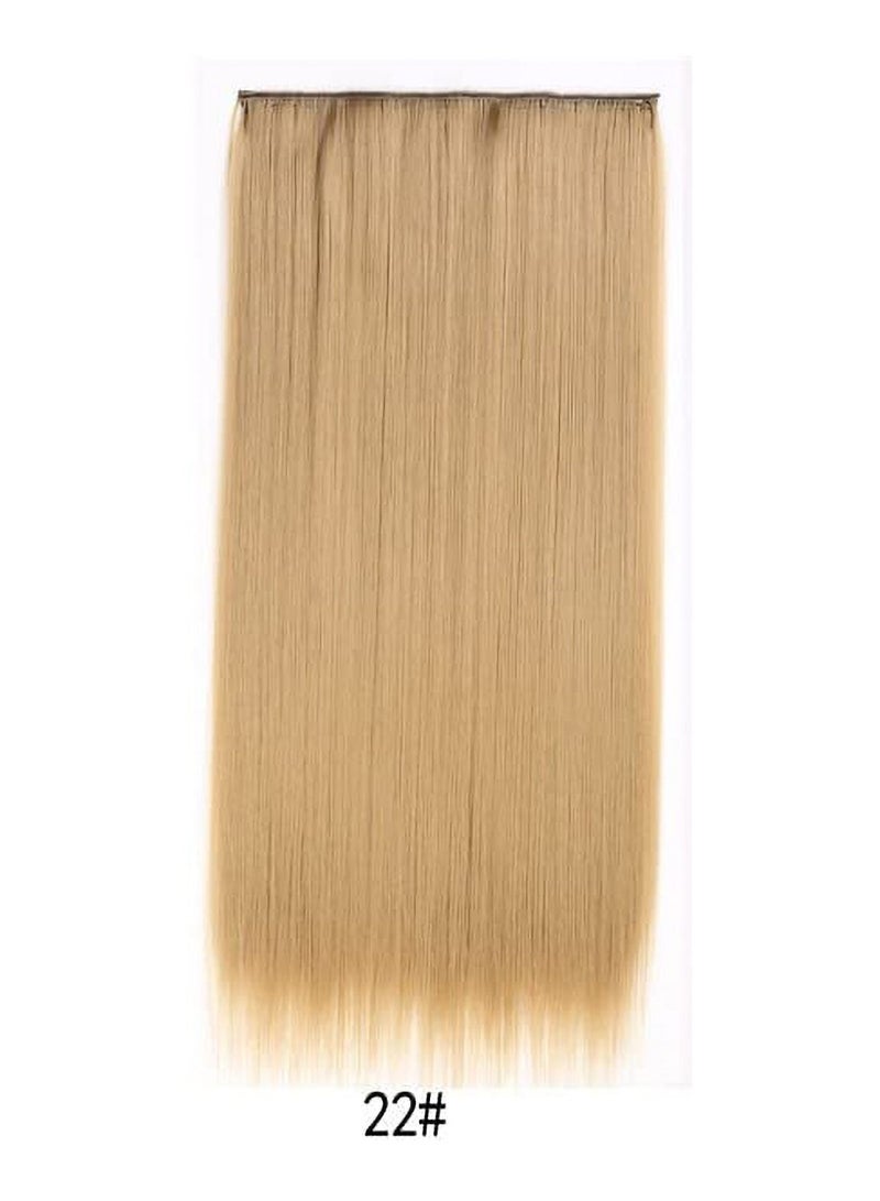 Estelle Eestelle full head one-piece long straight and Body Wave hair extension, with 5 clips, suitable for women and girls (#22, Straight) - Image 2