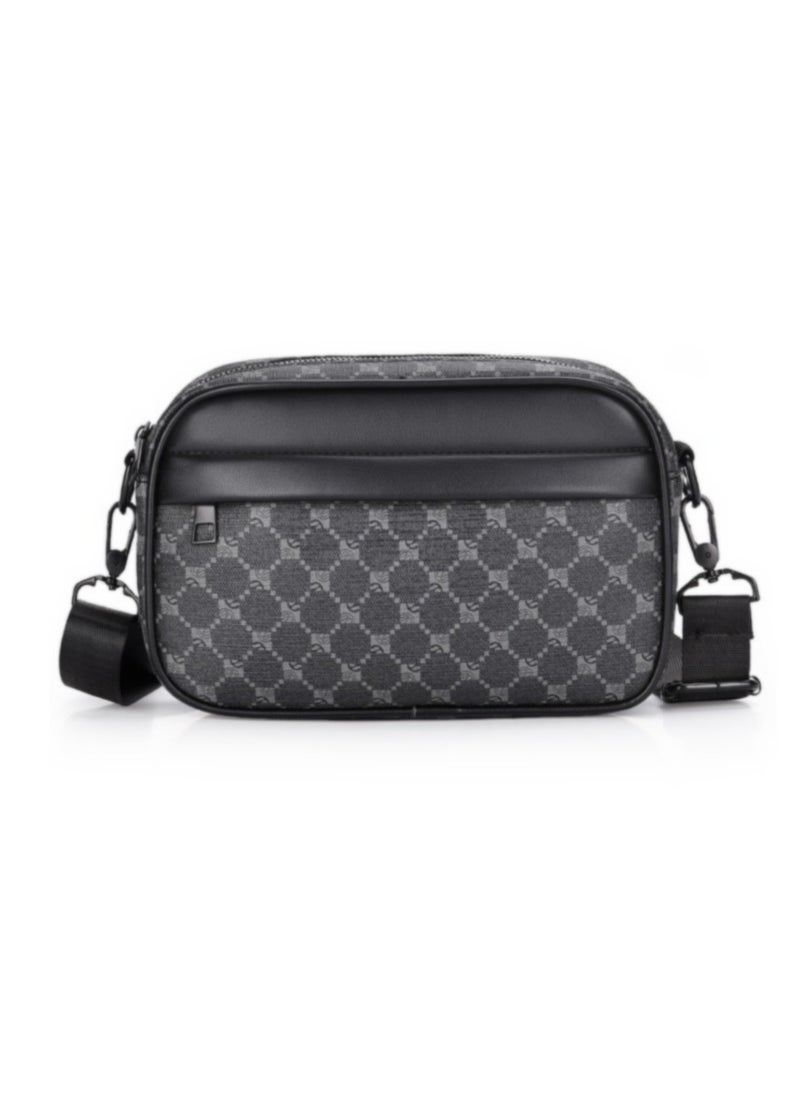 Generic Compact Crossbody Bag for Men Waterproof Handbag Multipurpose Shoulder Bag with Buckle Multi-pocket Everyday Carry Bag Sling Bag for Travel Work Sports  - Image 1