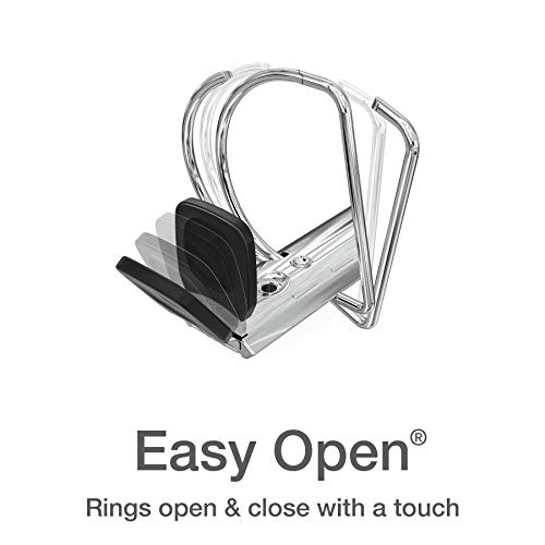 Oxford 3 Ring Binders, Binders for School, 1.5 Inch ONE-Touch Easy Open D Rings, 3-Sided View Binder Covers, Xtralife Hinge, Non-Stick, PVC-Free, Assorted Colors, 375-Sheet Capacity, 4 Pack (79907) - Image 2