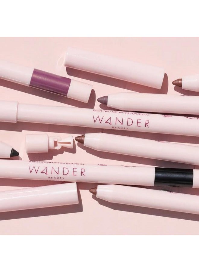 Wander Beauty Skyliner Automatic Gel Eyeliner (Jet Black) - Smudge-Proof Retractable Gel Liner - Precise Application With Built-In Eye Pencil Sharpener - Intense Pigment Gel Eyeliner - 0.01 Fl Oz  - Image 4