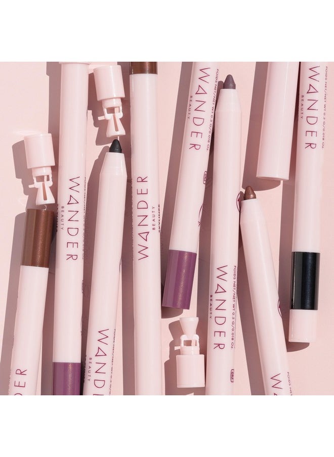 Wander Beauty Skyliner Automatic Gel Eyeliner (Jet Black) - Smudge-Proof Retractable Gel Liner - Precise Application With Built-In Eye Pencil Sharpener - Intense Pigment Gel Eyeliner - 0.01 Fl Oz  - Image 3