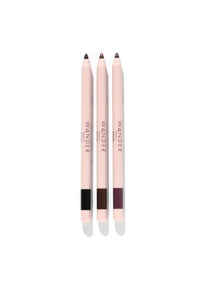 Wander Beauty Skyliner Automatic Gel Eyeliner (Jet Black) - Smudge-Proof Retractable Gel Liner - Precise Application With Built-In Eye Pencil Sharpener - Intense Pigment Gel Eyeliner - 0.01 Fl Oz  - Image 5