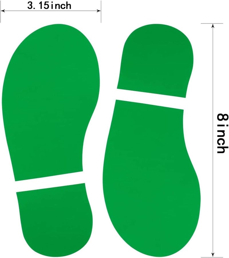 MixTeach 45 Pairs 90 Prints Kids Shoes Decals 8 Inch Footprint Stickers PVC Classroom Floor Footprint Stickers for Class, Dance Studio, Office Floor Wall Stairs Decoration, Back-to-School Supply, Mix-Color - Image 2