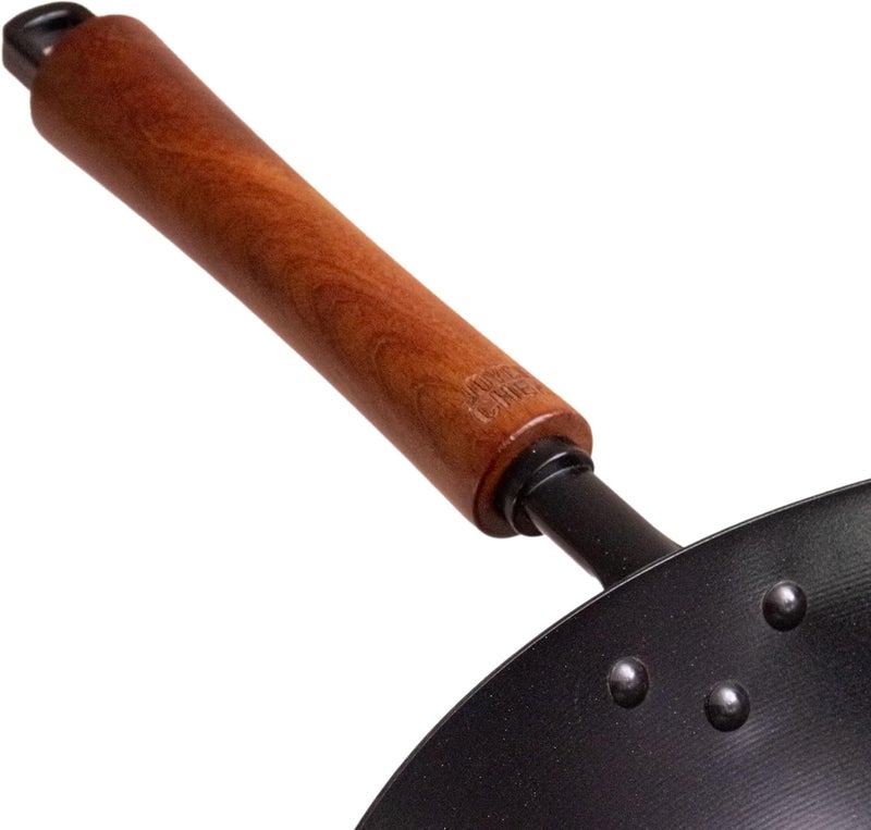 Joyce Chen Classic Series 12-Inch Preseasoned Carbon Steel Stir Fry Pan - Image 4