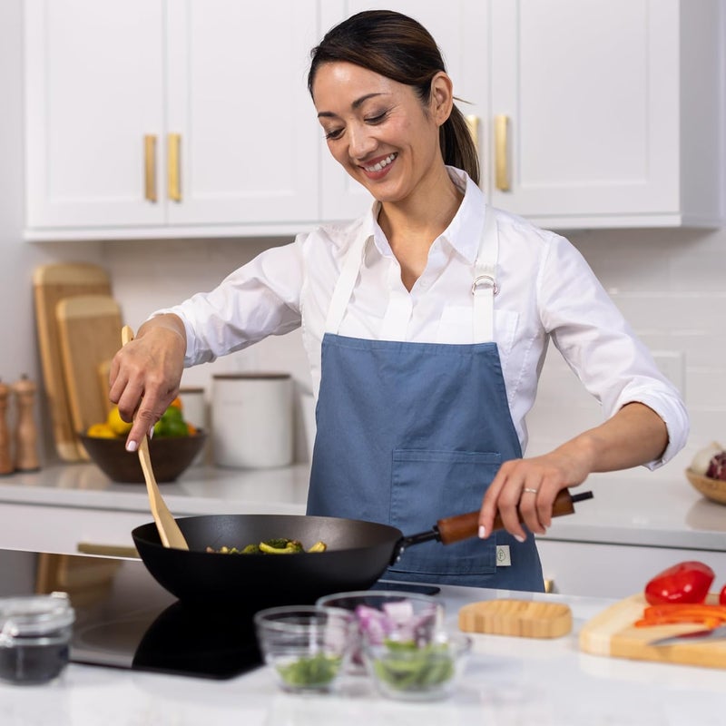 Joyce Chen Classic Series 12-Inch Preseasoned Carbon Steel Stir Fry Pan - Image 5