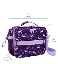 Bentgo Kids Lunch Bagdurable, Double - Insulated Lunch Bag For Kids 3+; Holds Lunch Box, Water Bottle, And Snacks; Easy - Clean Water - Resistant Fabric And Multiple Zippered Pockets (Unicorn)  - Image 3