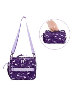 Bentgo Kids Lunch Bagdurable, Double - Insulated Lunch Bag For Kids 3+; Holds Lunch Box, Water Bottle, And Snacks; Easy - Clean Water - Resistant Fabric And Multiple Zippered Pockets (Unicorn)  - Image 2