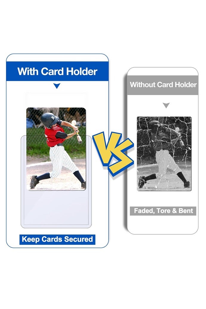 50 Pack 3"x4" Hard Plastic Card Sleeves Top Loaders for Cards,  for Baseball Card, Game Cards, Trading Card - Image 3