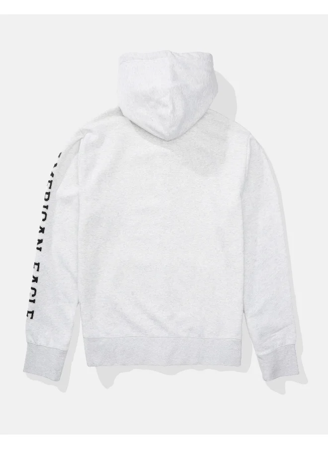 American Eagle Graphic Zip Through Hoodie