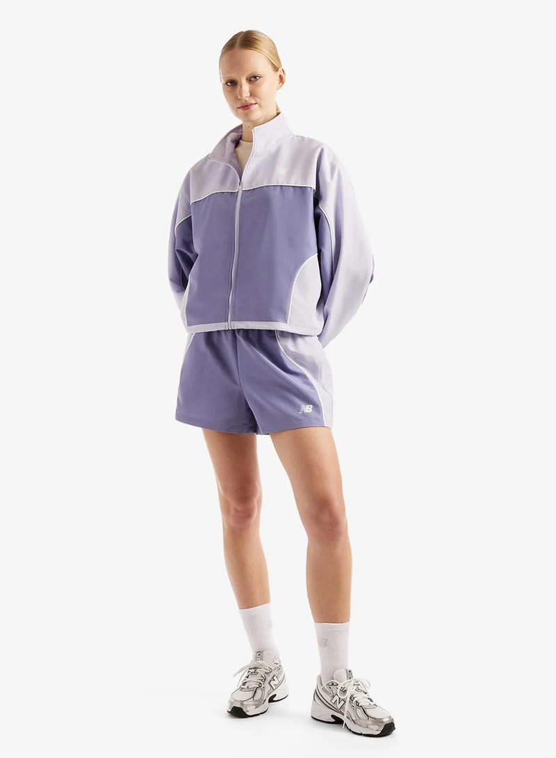 New Balance DARK SMOKED VIOLET (DSV) Trackside Woven Jacket for Women | Best Price UAE