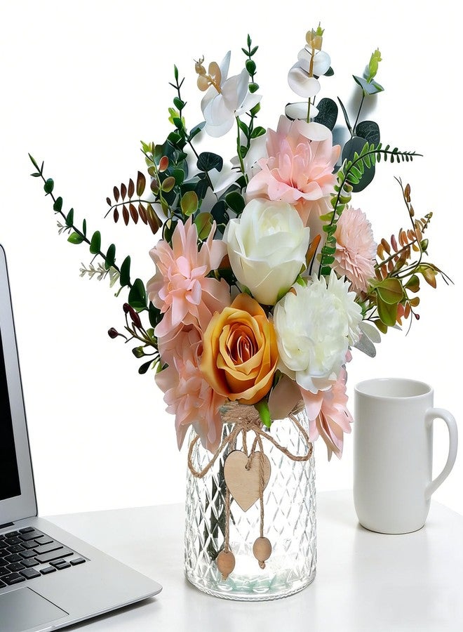 Xdalula Artificial Flowers in Vase - Fake Flowers Artificial Plants & Flowers Flores Artificiales para Decoracion, Faux Flowers for Coffee Table Decor and Dining Table Decor - Image 1
