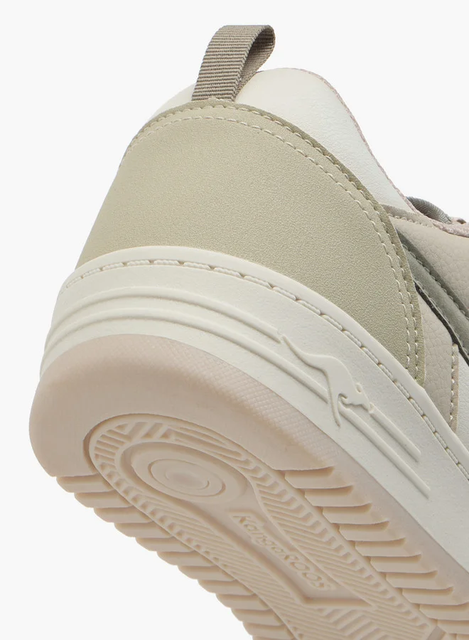 kangaROOS Women's Panelled Sneakers with Lace-Up Closure