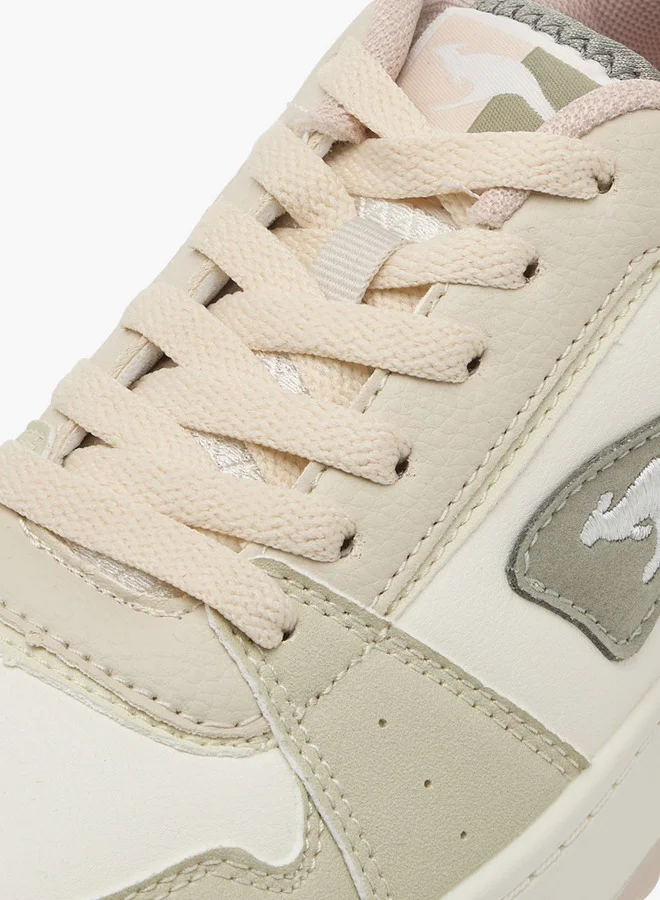 kangaROOS Women's Panelled Sneakers with Lace-Up Closure
