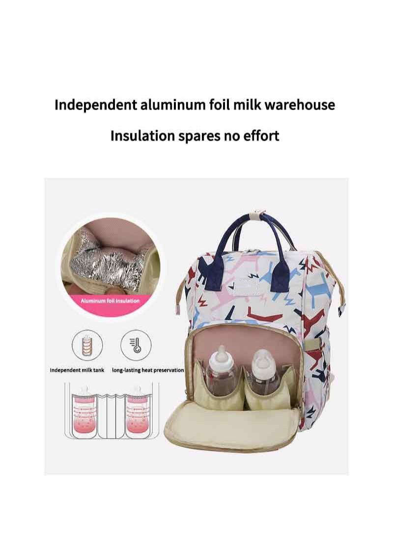 دوكو تصميم أنيق بعد عملي! كيس حفاضات حقيبة الظهر لدينا يعتمد تصميم مفتوح واسع لجعلك تحصل بسهولة على ضروريات الطفل ، وفتح شكل L في الخلف الذي يسمح بسهولة الوصول إلى أحزمة الكتف المغطاة سميكة u0026 يوفر لك حمل مريح. - Image 3