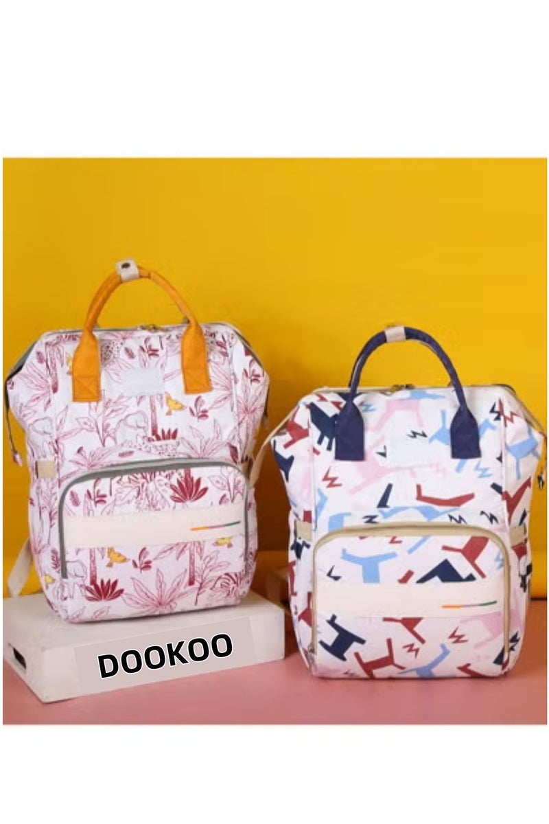 دوكو تصميم أنيق بعد عملي! كيس حفاضات حقيبة الظهر لدينا يعتمد تصميم مفتوح واسع لجعلك تحصل بسهولة على ضروريات الطفل ، وفتح شكل L في الخلف الذي يسمح بسهولة الوصول إلى أحزمة الكتف المغطاة سميكة u0026 يوفر لك حمل مريح. - Image 2