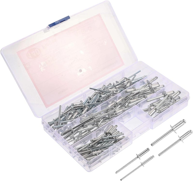 Nationwide delivery ABOOFAN 140pcs Aluminum Alloy Pop Rivet Assortment Kit with Flange Long Blind Rivets for Automotive Repair and DIY Projects Exclusive bargain Land transit & shipment compatible Post-order arranged dispatch Selling out fast Combine quality & fair price Limited edition Hard to source item KSA stocked goods Stock running out quickly Continuous warehouse supply Long lasting universal build Multi-market matching options Original material Designed to ease your life Widely used design Long use oriented quality Local stock available Daily repeated use trusted quality Multi-style matching design Nationwide hot in KSA Simple upgraded construction First batch available Different assemble options Seasonal discount - Image 1