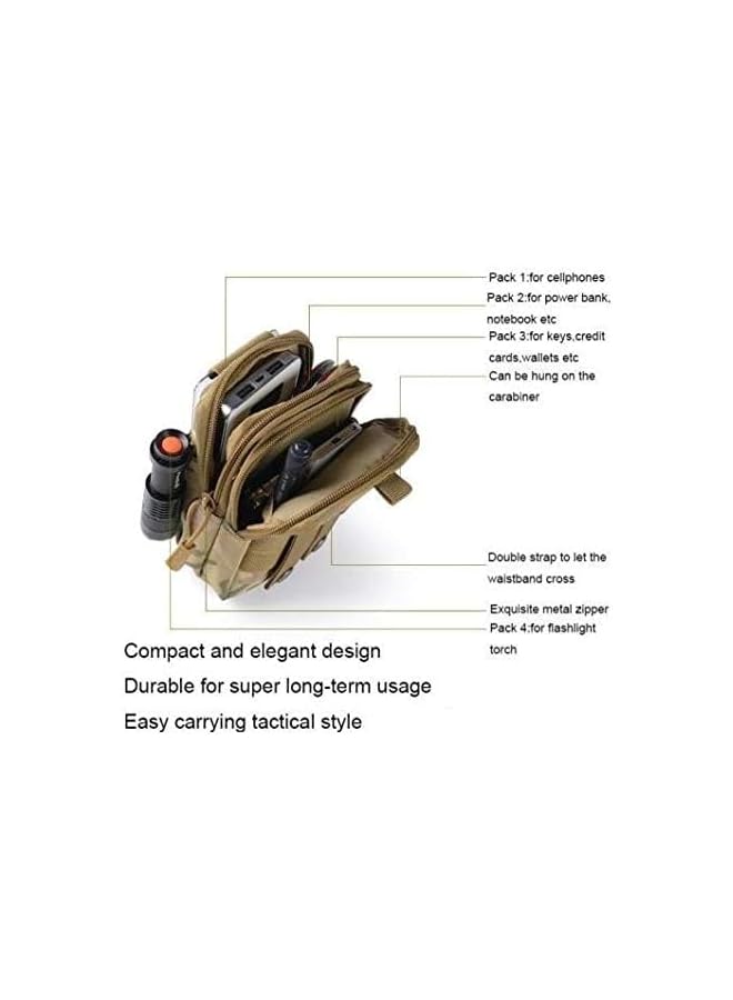 PROMASS Belt Waist Pack Military Waist Pouch Bag Phone Pocket Tactical Outdoor Mini Sports Bag - Image 3