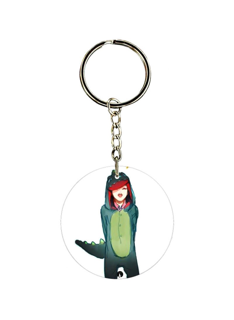 Cartoon Printed Keychain