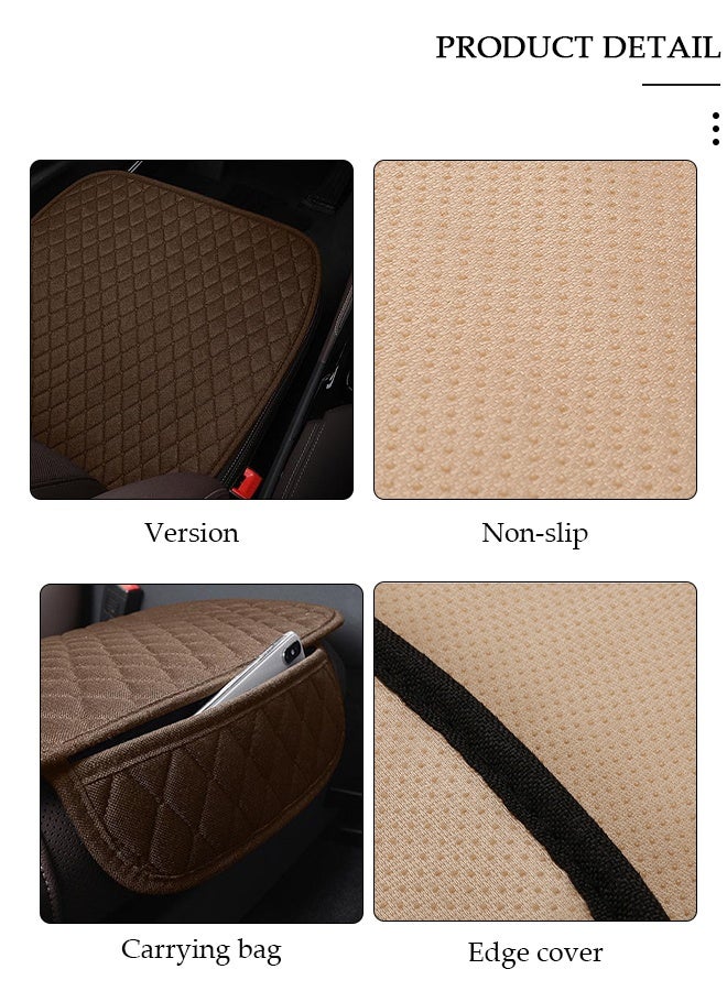 DUNISO Auto Breathable Universal Four Seasons Front Car Seat Covers Luxury Include Front Car Seat Protector Compatible with 95% Vehicle Fit for Cars Truck SUV or Vans - Image 2