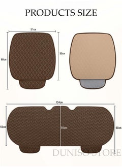 DUNISO Auto Breathable Universal Four Seasons Front Car Seat Covers Luxury Include Front Car Seat Protector Compatible with 95% Vehicle Fit for Cars Truck SUV or Vans  - Image 4
