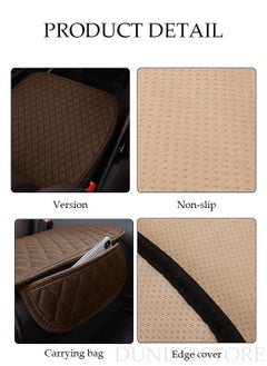 DUNISO Auto Breathable Universal Four Seasons Front Car Seat Covers Luxury Include Front Car Seat Protector Compatible with 95% Vehicle Fit for Cars Truck SUV or Vans  - Image 3