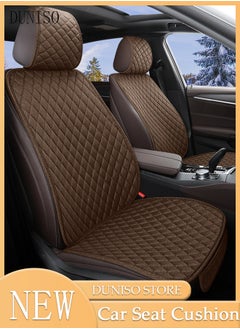 DUNISO Auto Breathable Universal Four Seasons Front Car Seat Covers Luxury Include Front Car Seat Protector Compatible with 95% Vehicle Fit for Cars Truck SUV or Vans  - Image 1