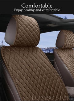 DUNISO Auto Breathable Universal Four Seasons Front Car Seat Covers Luxury Include Front Car Seat Protector Compatible with 95% Vehicle Fit for Cars Truck SUV or Vans  - Image 5