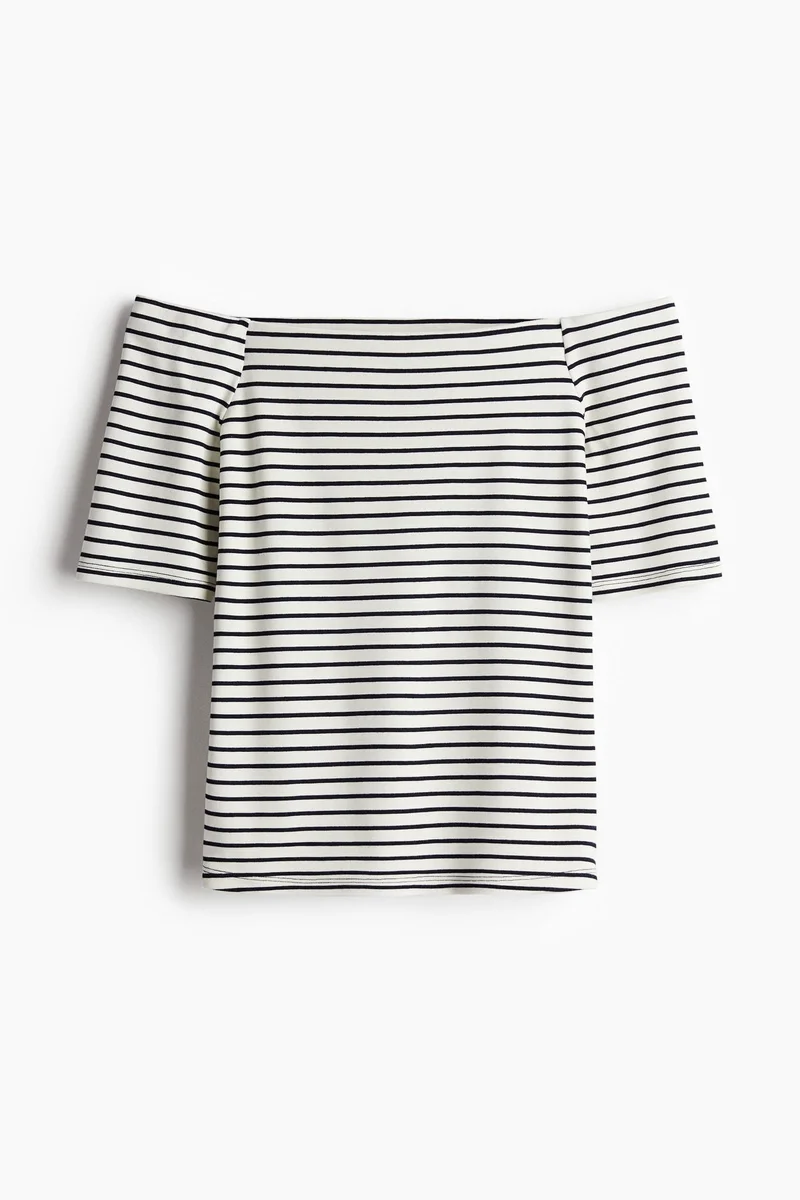 H&M Off-The-Shoulder Jersey Top