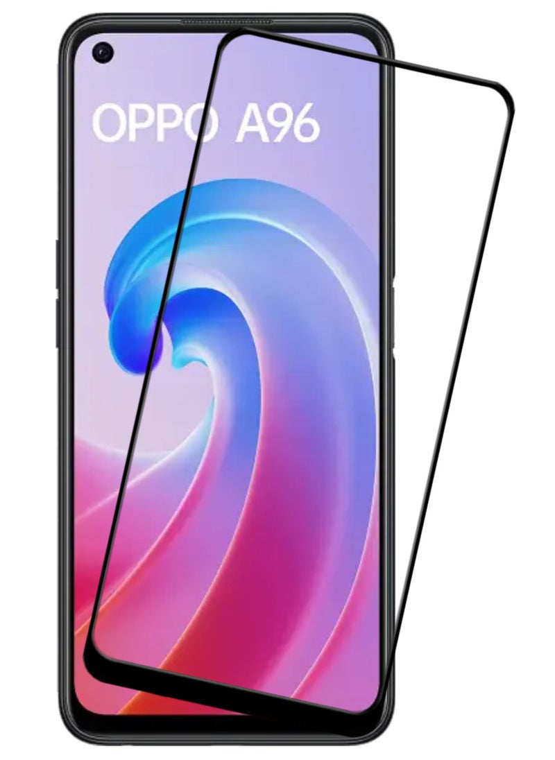 ACLIX Antistatic ESD Dustproof Premium Quality High Definition Tempered Glass Screen Protector Designed For Oppo A96 - Image 1