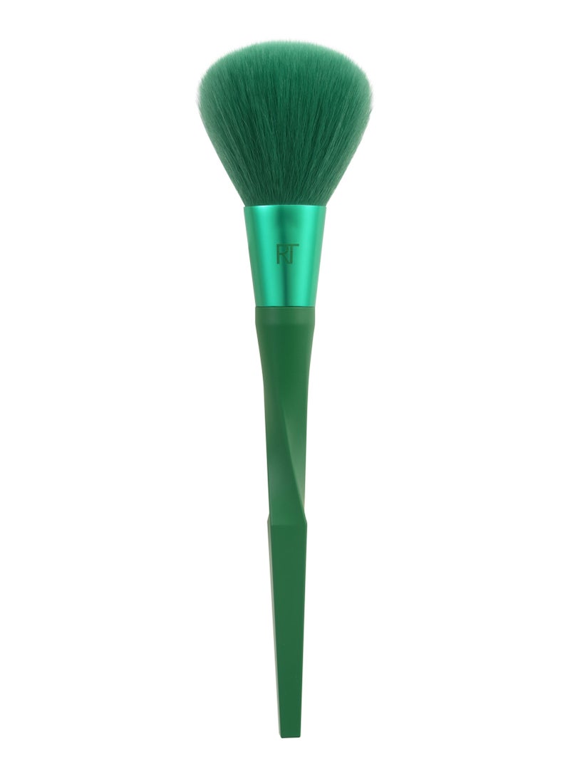 REAL TECHNIQUES Nectar Pop Surreal Sheen Powder Brush, 1 Count Green - Image 2