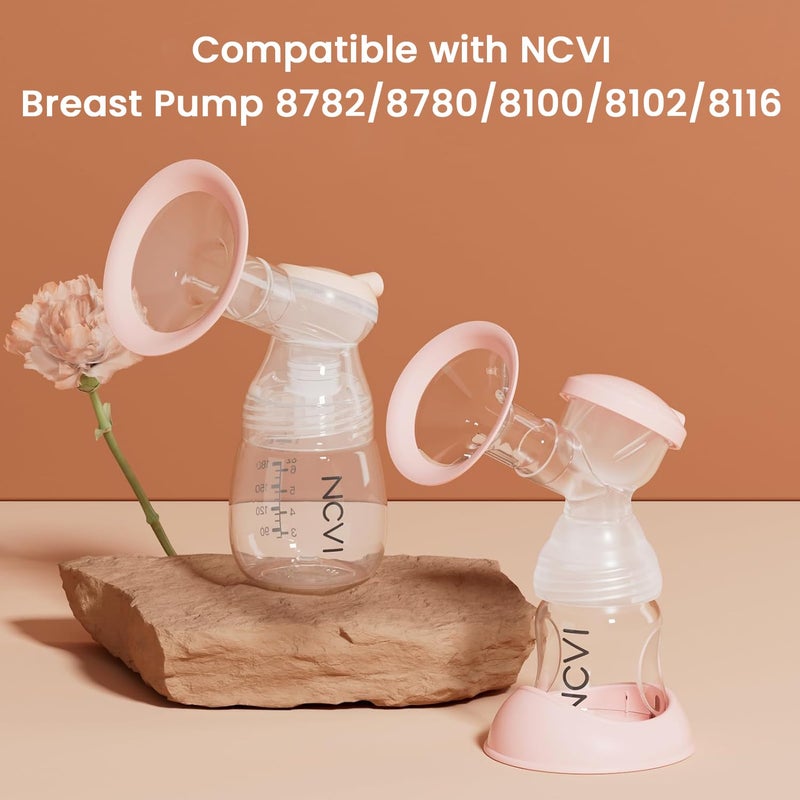 NCVI Replacement Flanges 32mm Compatible with 8780/8782/8100/8102/8122/8116/8128/8129, Breast Pump Accessories, BPA Free, 2 PCS (32mm Flange) - Image 2