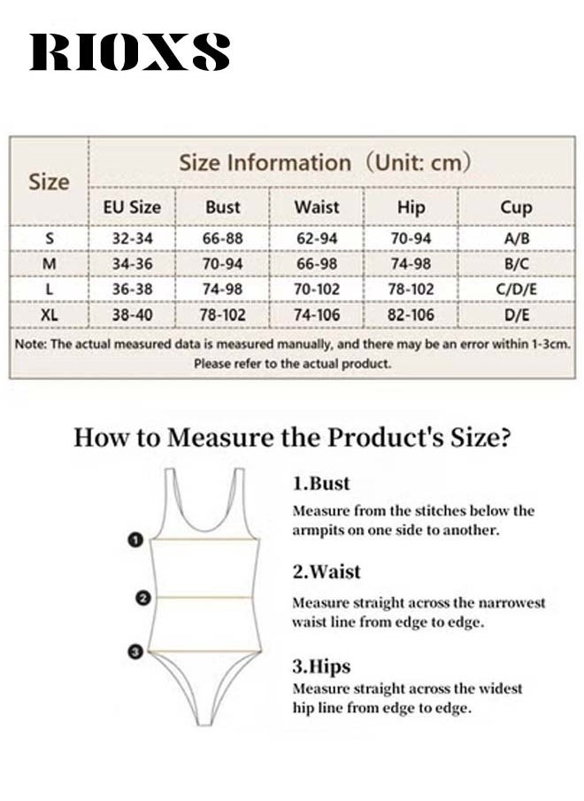 RIOXS One-piece Rash Guard Swimsuit for Women, Zip Up Swimming Costume Set, Fashionable Long Sleeve Swimwear with Anti-UV Technology, Efficient Quick-drying, Suitable for Surfing, Diving, Swimming or Beach Activities  - Image 4