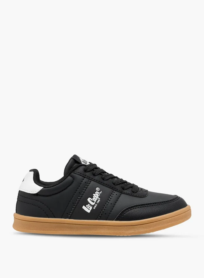Lee Cooper Boys' Logo Print Lace-Up Sneakers