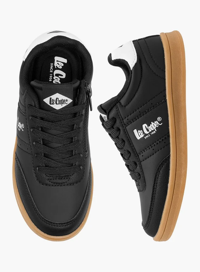 Lee Cooper Boys' Logo Print Lace-Up Sneakers