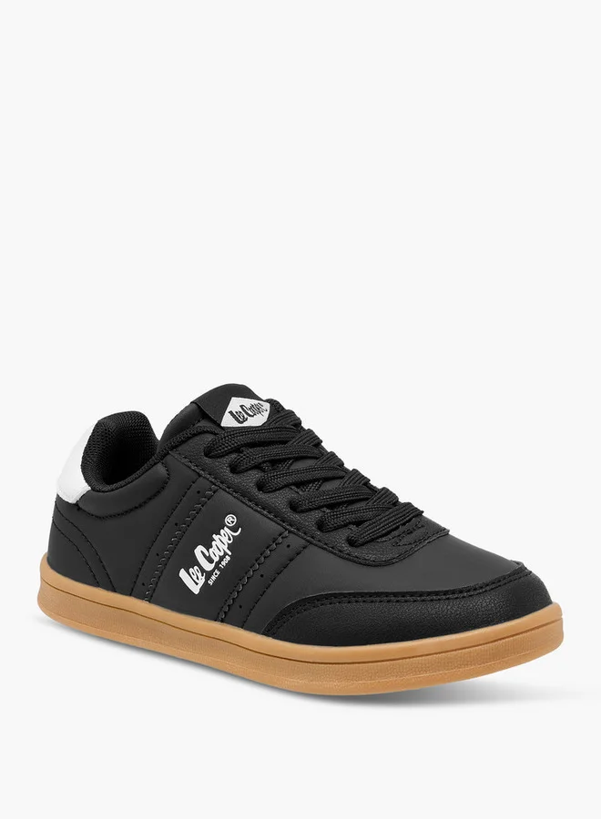 Lee Cooper Boys' Logo Print Lace-Up Sneakers