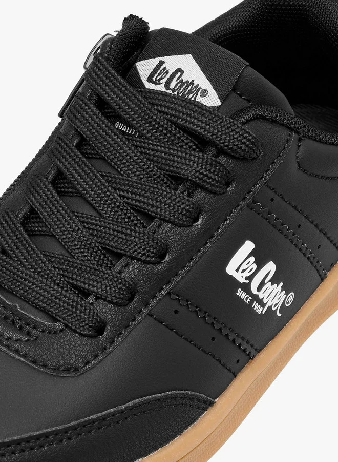 Lee Cooper Boys' Logo Print Lace-Up Sneakers