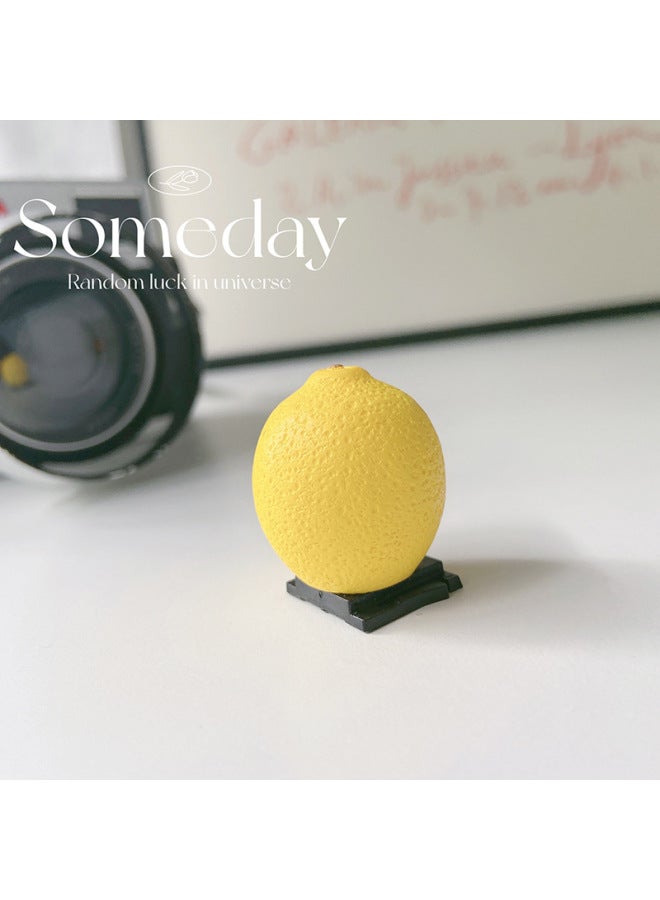 Fruit Hot Boot Cover SLR Camera For Canon Sony Micro Single Fuji Xt30/4 Nikon Decorative Accessories Creative-Color:Lemon - Image 1