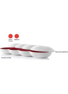 Tupperware Berrak Snack Bowl Set Red - White  - Image 2