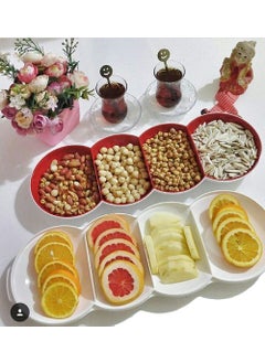 Tupperware Berrak Snack Bowl Set Red - White  - Image 4