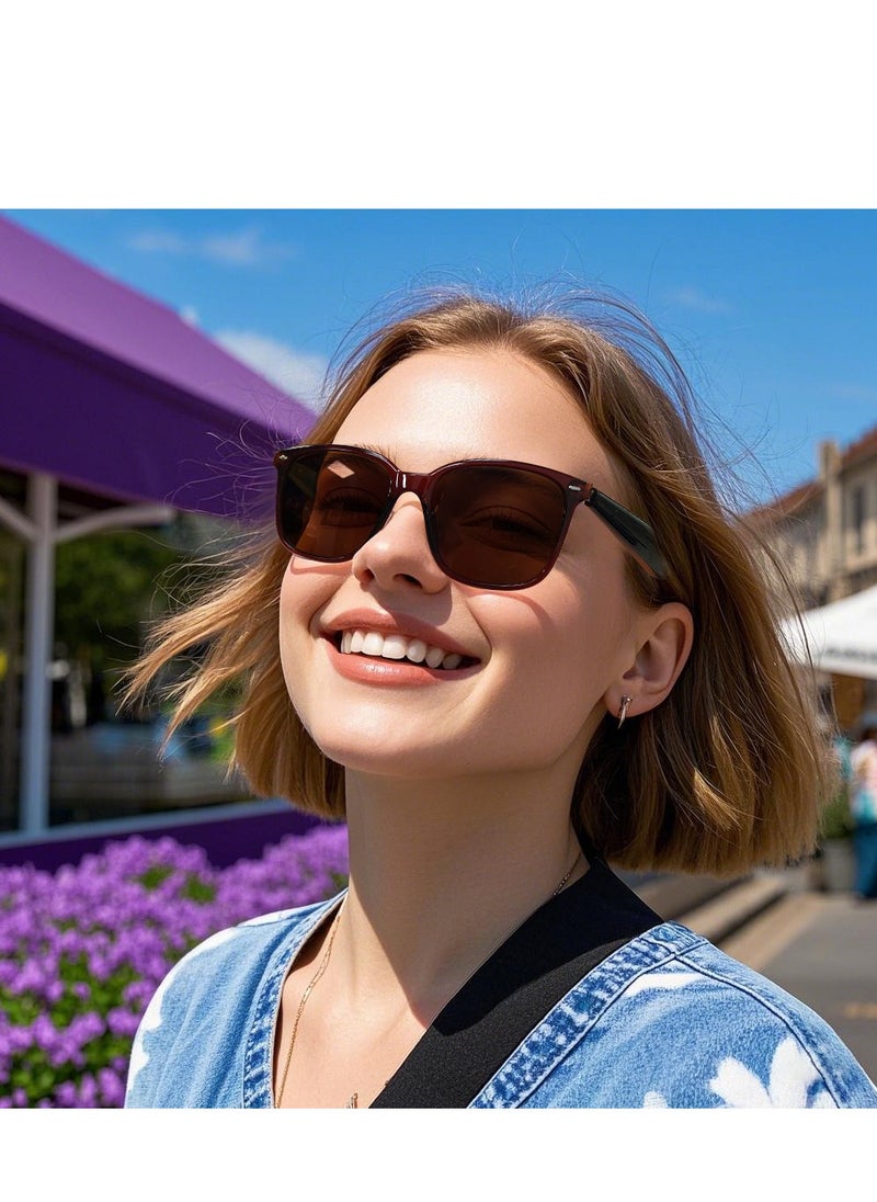 Generic Ai Translation Bluetooth Glasses Multi-Language Real-Time Translation Glasses Listen To Music And Make Calls Smart Uv-Proof Sunglasses  - Image 2