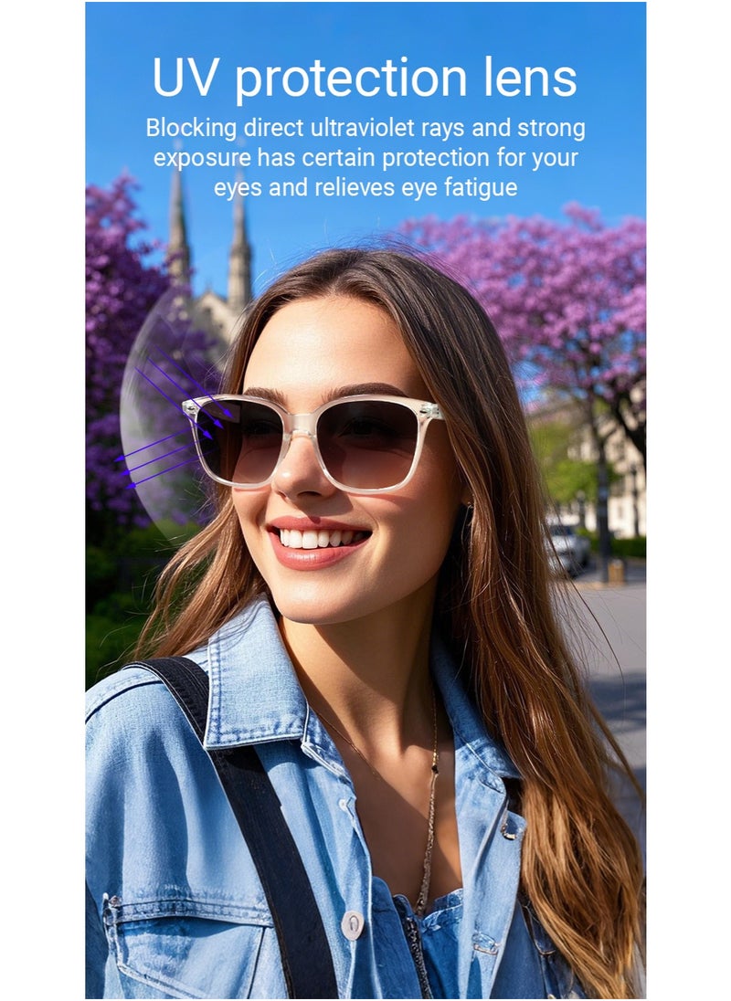 Ai Translation Bluetooth Glasses Multi-Language Real-Time Translation Glasses Listen To Music And Make Calls Smart Uv-Proof Sunglasses