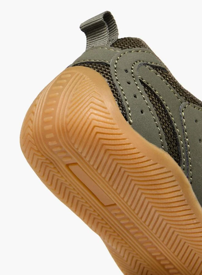 LBL By Shoexpress KHAKI Boys Hook & Loop School Sneakers for Men | Best Price UAE
