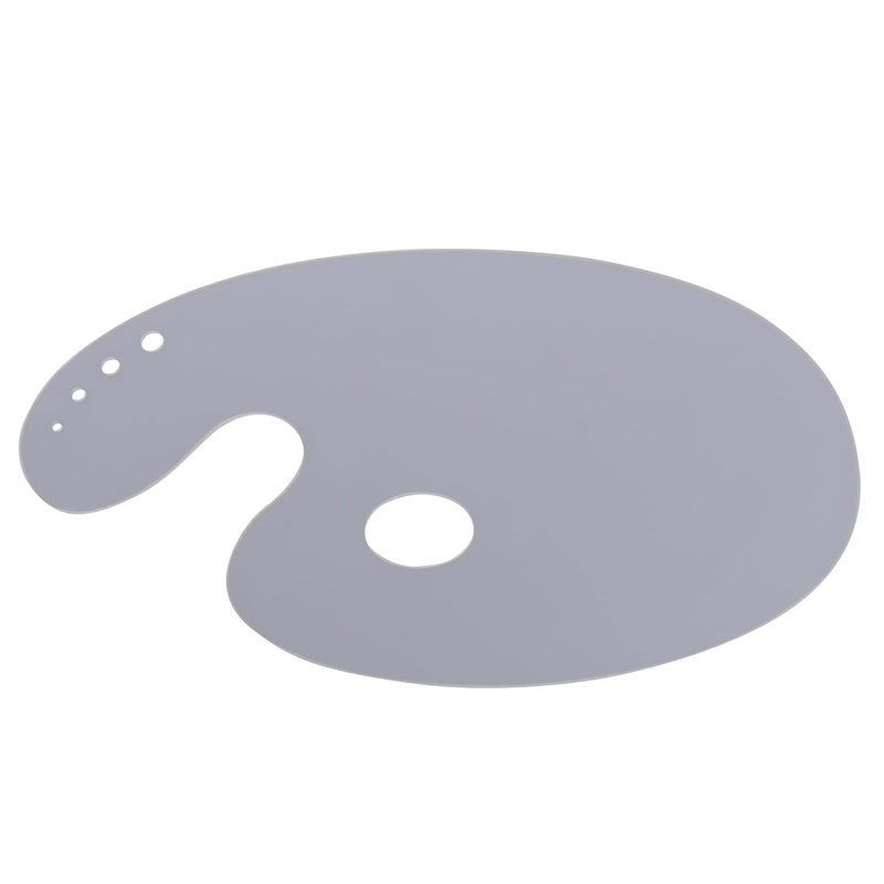 QALAM KAARI 12 x7 inch Size Clear Transparent Acrylic Kidney Shaped Drawing Palette - Image 4