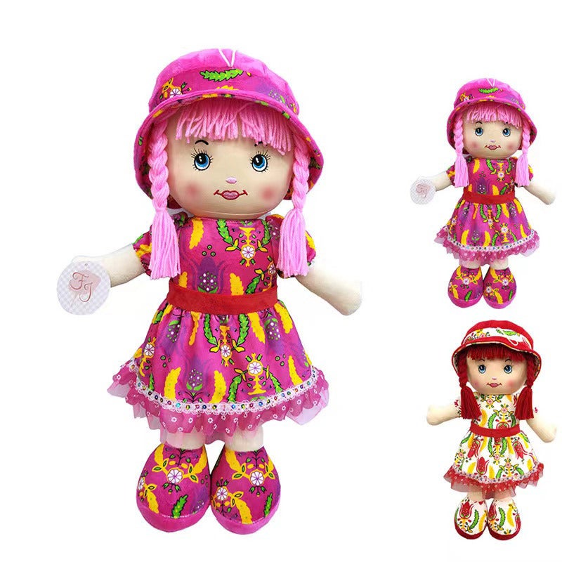 AIPINQI 14-Inch Plush Doll Toy for Girls - Soft Fabric Baby Doll Stuffed Animal - Image 1