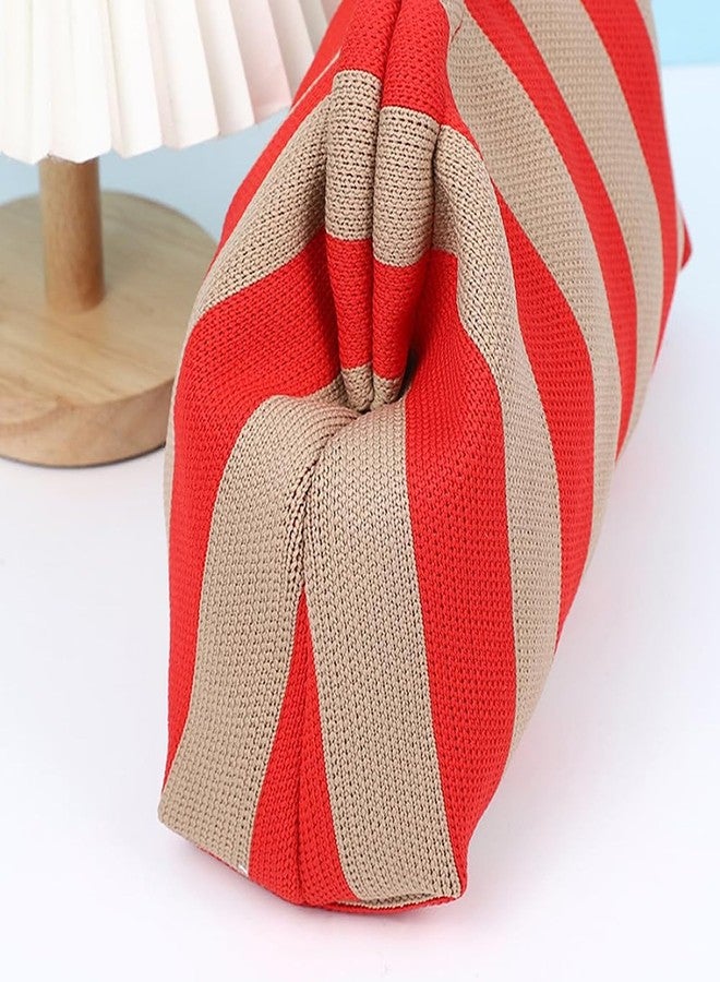 KARRESLY Summer Beach Clutch Purses for Women Woven Crochet Dumpling Handbags Small Purse(Black) - Image 2