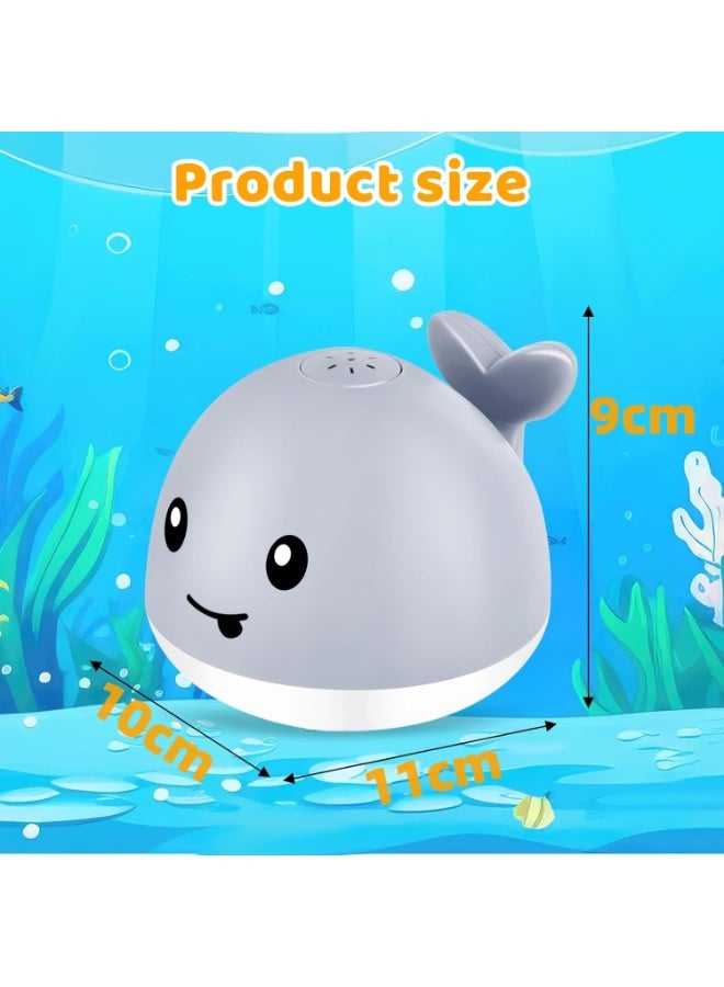 لعبة استحمام على شكل حوت للأطفال مزودة بحساس | كرة رشاش بأضواء ملونة وموسيقى | مناسبة من 6 أشهر إلى 4 سنوات | لعبة مائية ممتعة وهدية مثالية للأطفال - Image 5